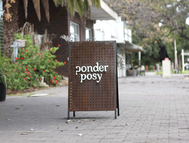 A-Frame for Ponder Posy Florist